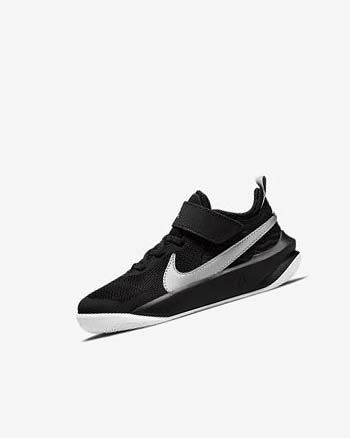 Nike Team Hustle D 10 Negros Blancos Metal Plateados | MX 2945